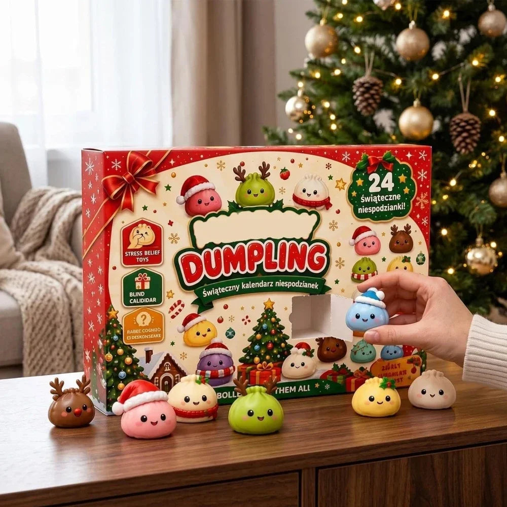 Cute Dumpling Advent Calendar 2026 – 24-Day Kawaii Surprise Toy Countdown