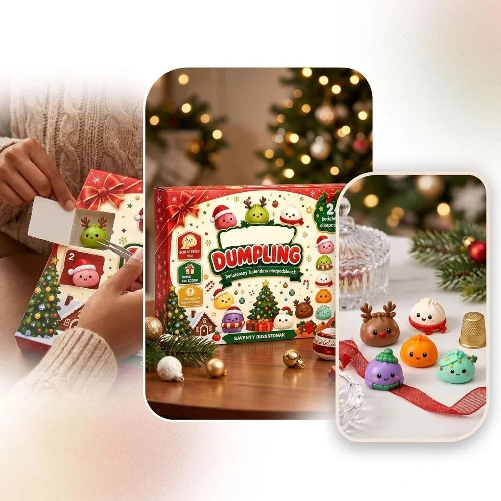Cute Dumpling Advent Calendar 2026 – 24-Day Kawaii Surprise Toy Countdown