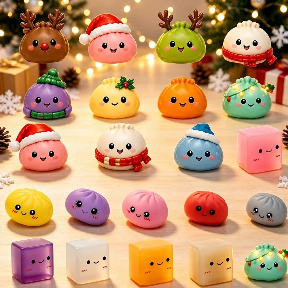 Cute Dumpling Advent Calendar 2026 – 24-Day Kawaii Surprise Toy Countdown