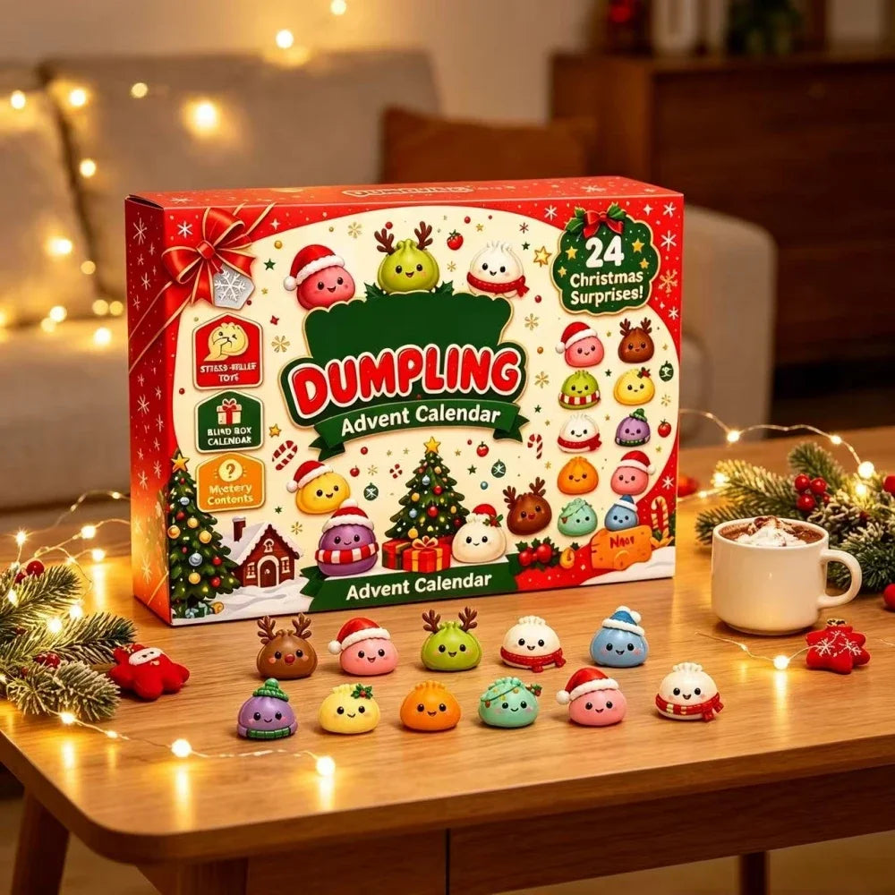 Cute Dumpling Advent Calendar 2026 – 24-Day Kawaii Surprise Toy Countdown